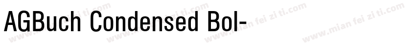 AGBuch Condensed Bol字体转换